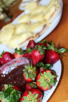 Strawberries And Chocolate Stock Images Strawberries And Chocolate Stock Images