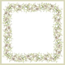 Beautiful Decorative Framework With Flowers. Greet Royalty Free Stock Images Beautiful Decorative Framework With Flowers. Greet Royalty Free Stock Images