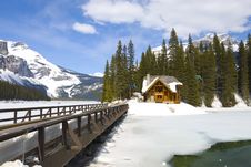 Emerald Lake, Canadian Rockies Royalty Free Stock Photography Emerald Lake, Canadian Rockies Royalty Free Stock Photography