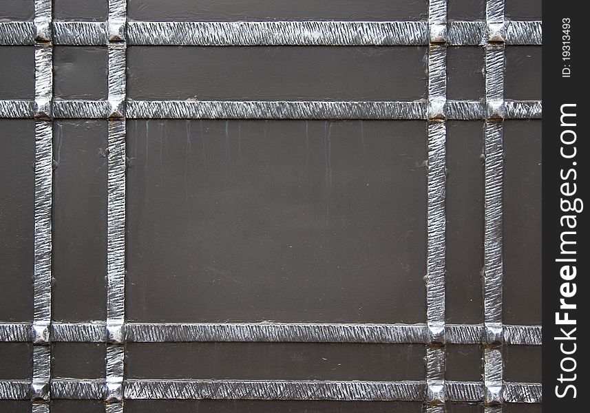 Black dark metallic frame with forged borders