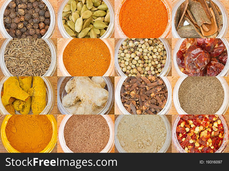 Photo of various spices all over the world