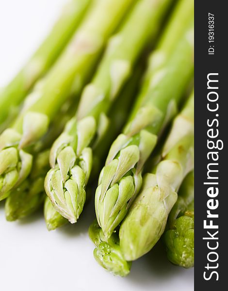 Green asparagus. close up view