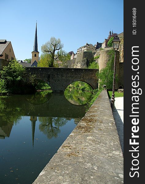 Beautiful Luxembourg City and its green nature