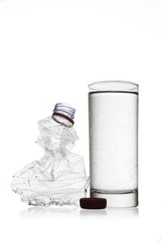 Bottle And Glass Royalty Free Stock Image Bottle And Glass Royalty Free Stock Image
