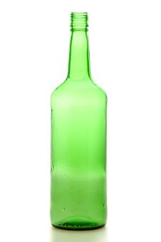 Green Whiskey Bottle Royalty Free Stock Image Green Whiskey Bottle Royalty Free Stock Image