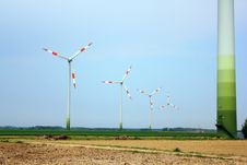 Windmills In The Field Stock Photo Windmills In The Field Stock Photo