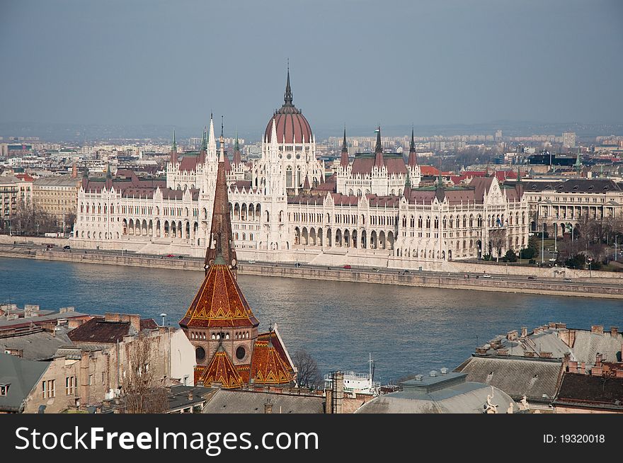 Parliament House In Budapest, Hungary