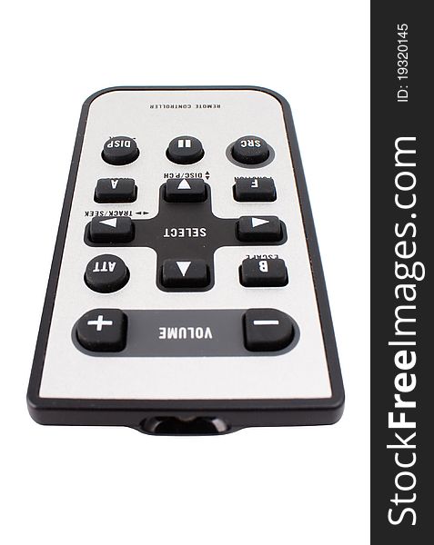 Remote controller on white background