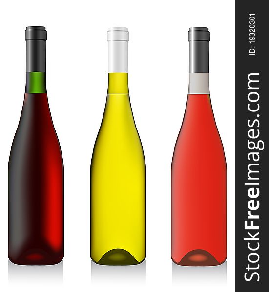 Three Bottles Wine
