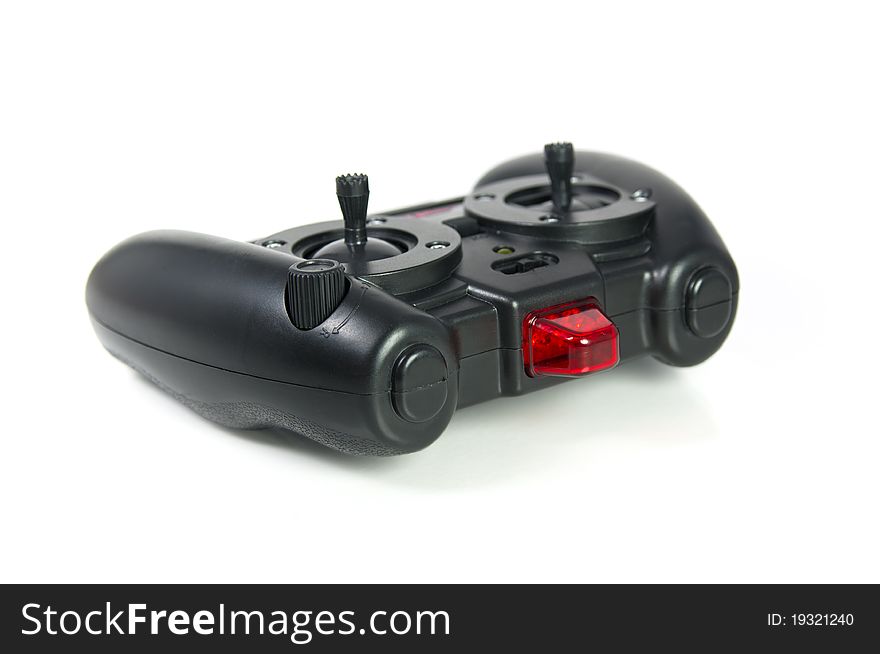 Rc controller isolated at white background