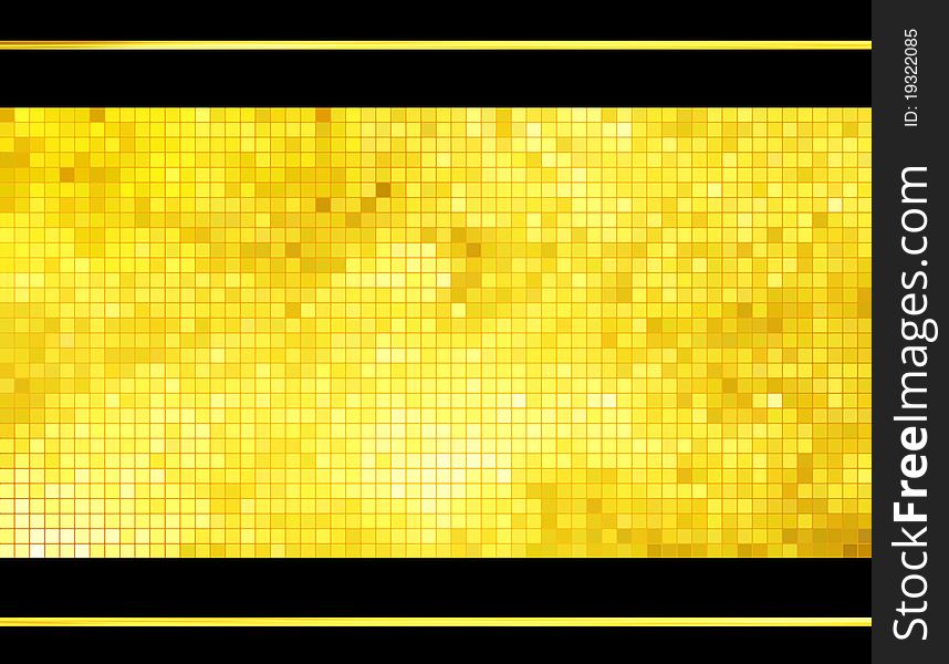 Golden business mosaic. Luxury background.