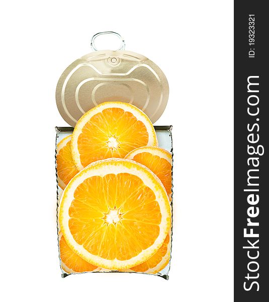 Fresh orange in cross-section isolated Can fruit concept. Fresh orange in cross-section isolated Can fruit concept.