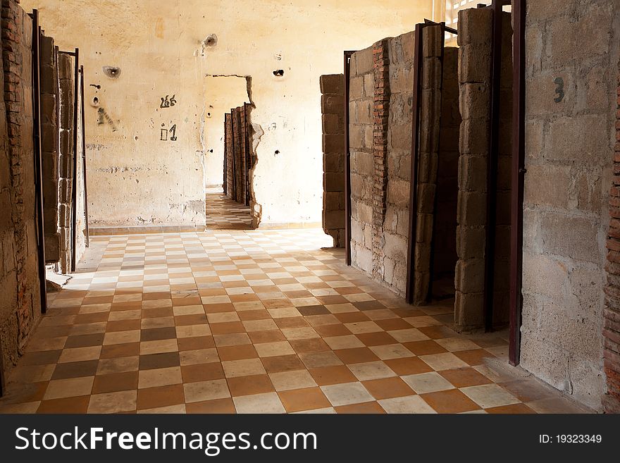 Tuol Sleng prison Phnom Penh, torture center of red khmer in cambodia