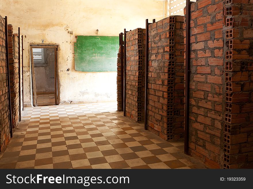 Tuol Sleng prison Phnom Penh, torture center of red khmer in cambodia