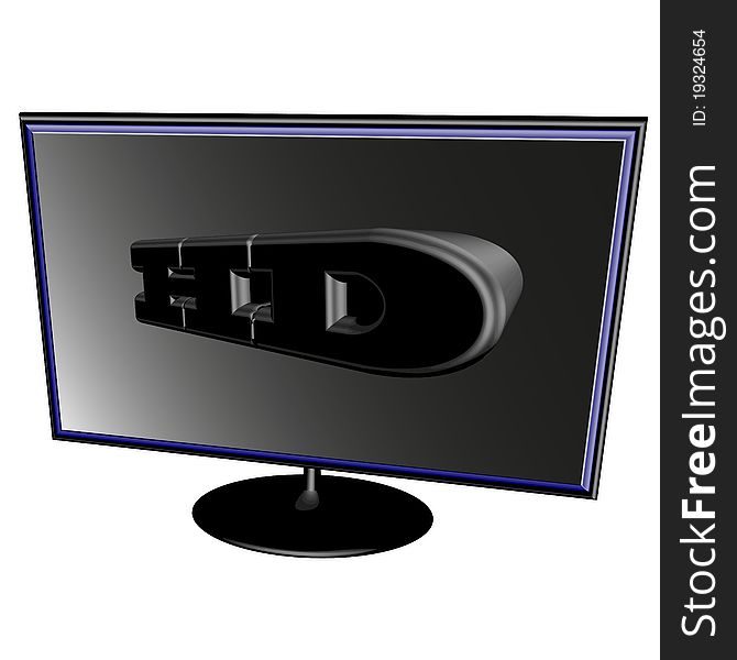 Black LCD, LED, Plasma TV Screen