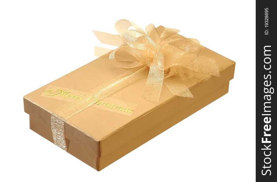 Special gift box on the studio lighting  and lighting