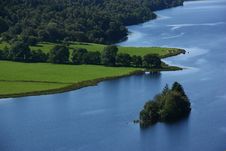 Banks And Island On A River From Scotland Stock Images Banks And Island On A River From Scotland Stock Images