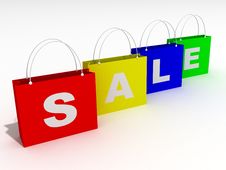 Colorful Bags For Shopping And Sale Royalty Free Stock Photo Colorful Bags For Shopping And Sale Royalty Free Stock Photo