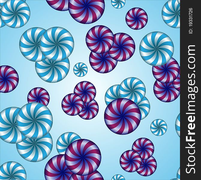 Seamless background with bright turning umbrellas. Seamless background with bright turning umbrellas