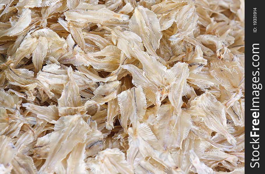 Asian Food Ingredient Dried Fish used to enhance the taste of the soups or bouillon. Asian Food Ingredient Dried Fish used to enhance the taste of the soups or bouillon