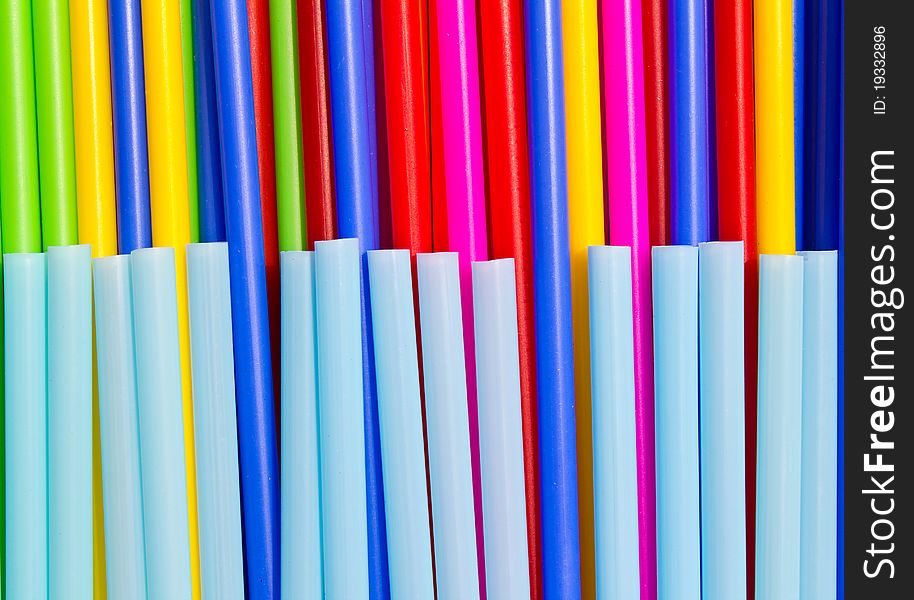 Plastic Tube Variety Of Colors.