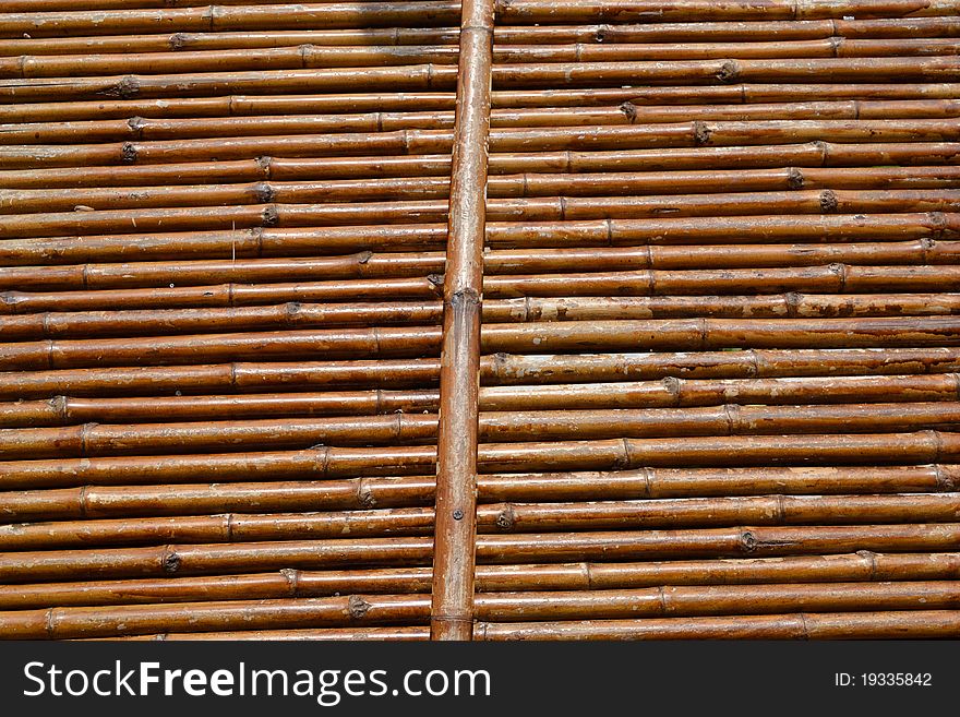 Brown bamboo strip as background. Brown bamboo strip as background.