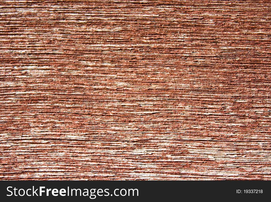Close up old red brown wood texture