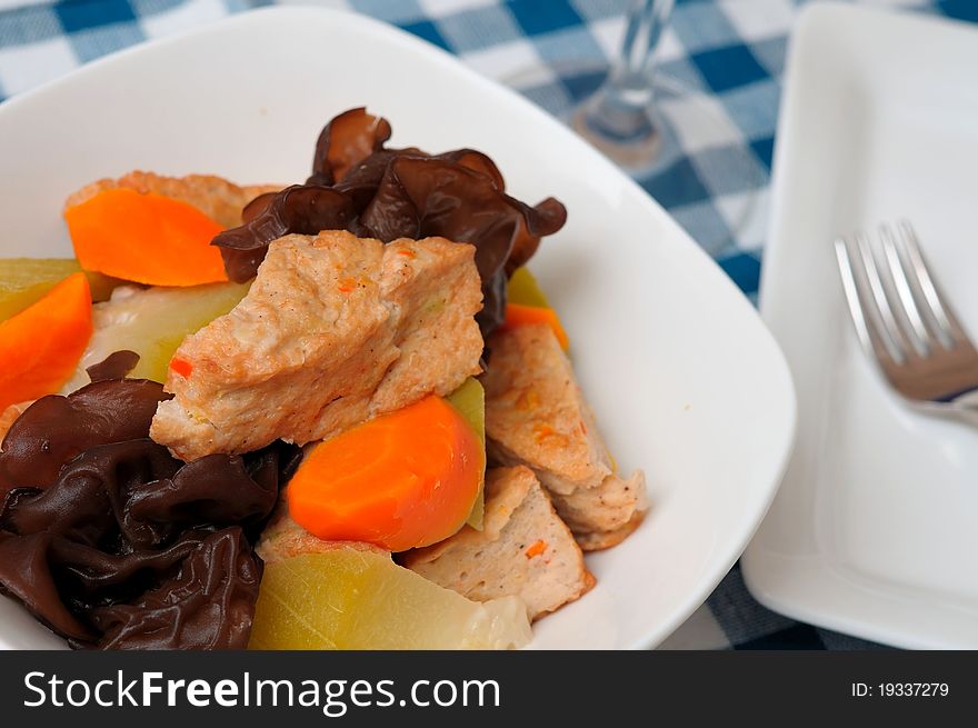 Chinese special bean curd and mixed vegetable delicacy. Chinese special bean curd and mixed vegetable delicacy.