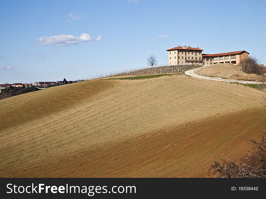 Italian Villa With Vineyard: Spring Season