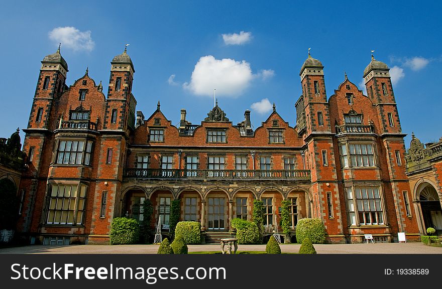 The estate of capesthorne hall in cheshire in england. The estate of capesthorne hall in cheshire in england