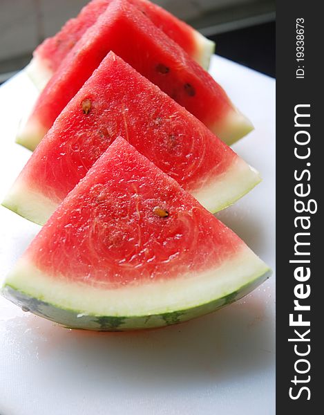 Close up of slices watermelon