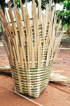 Bamboo Basket Royalty Free Stock Image Bamboo Basket Royalty Free Stock Image