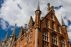 Post Office Building In Brugge. Royalty Free Stock Images Post Office Building In Brugge. Royalty Free Stock Images
