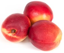 Nectarine Isolated On White Background Stock Images Nectarine Isolated On White Background Stock Images