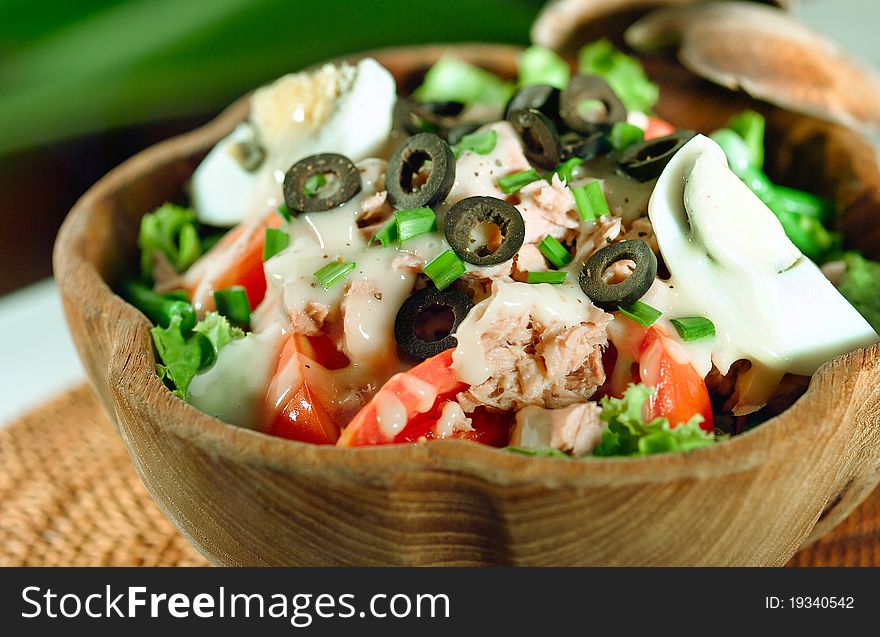 Vegetable tuna salad Moroccan style clean and great for your health. Vegetable tuna salad Moroccan style clean and great for your health