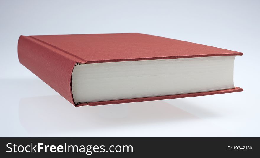 Red Book with plain hardcover, for design layout