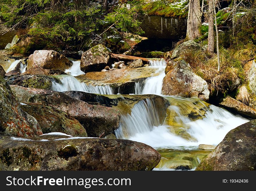 Mountain little river, Tatras, Slovakia