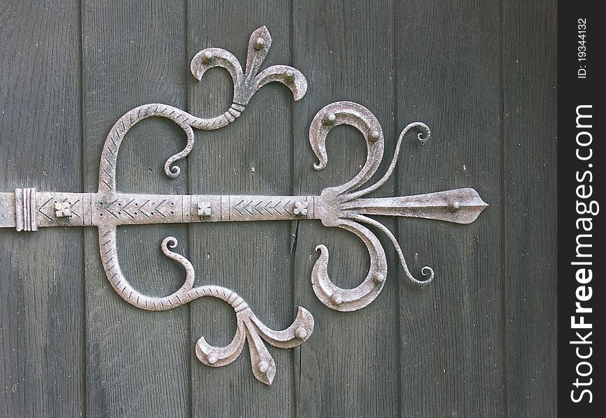 Ornamental Medieval Door Hinge