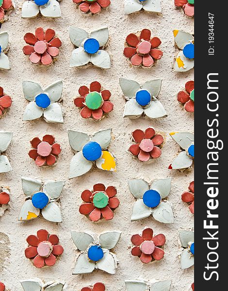 Flower Tiles Background Texture