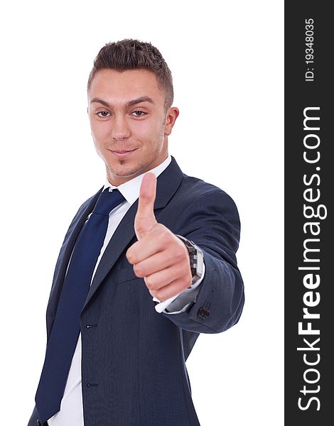 Businessman With Thumbs Up