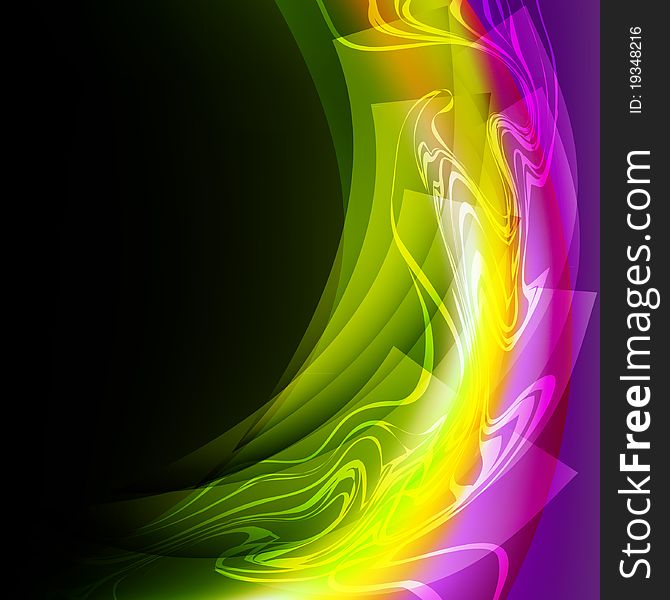 Colorful glowing abstract background. EPS 10 file included