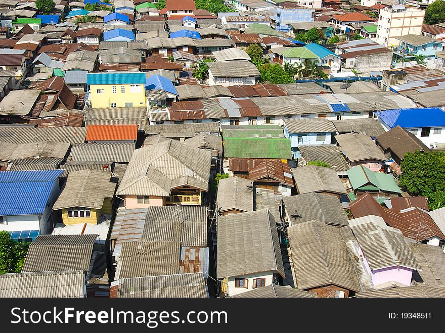 Slum in the heart of Bangkok, Thailand. Slum in the heart of Bangkok, Thailand