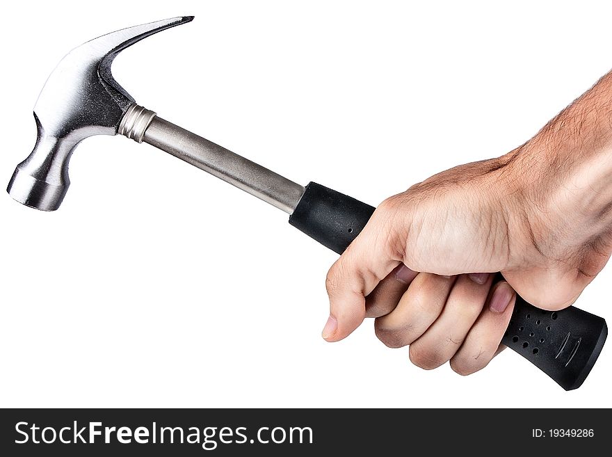 Hand Holding A Hammer