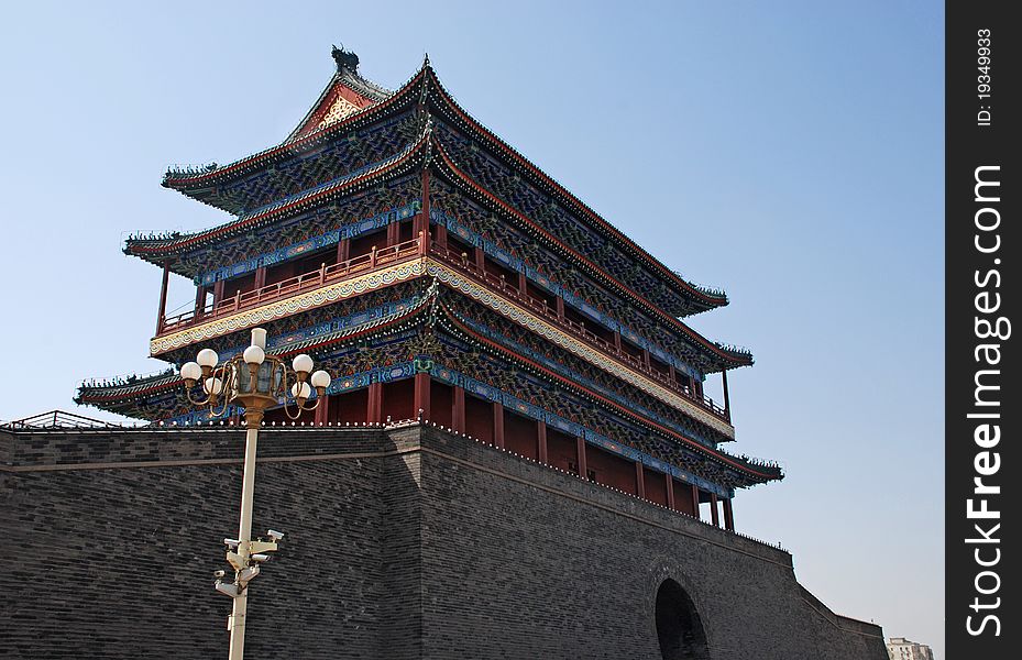 The Zhengyangmen Gatehouse in Forbidden City(Beijing, China). The Zhengyangmen Gatehouse in Forbidden City(Beijing, China)