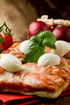 Pizza With Buffalo Mozzarella Royalty Free Stock Photo Pizza With Buffalo Mozzarella Royalty Free Stock Photo