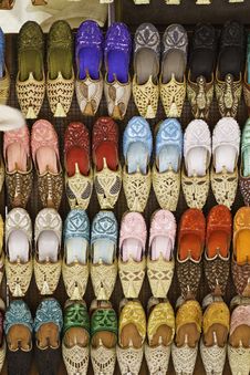 Colorful Shoes In Souk ,Dubai,United Arab Emirates Stock Image Colorful Shoes In Souk ,Dubai,United Arab Emirates Stock Image