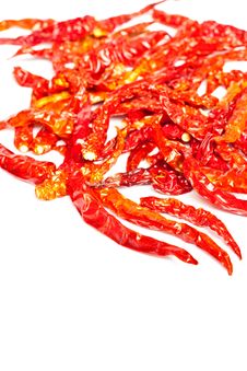 Dried Red Hot Chillies Royalty Free Stock Image