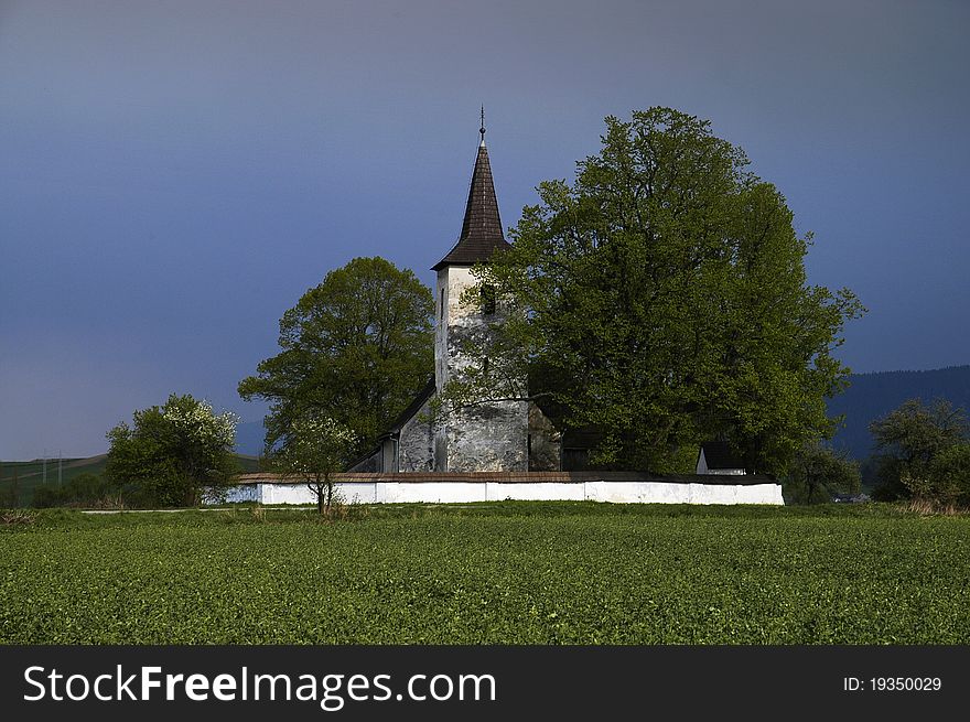 View of the ancient church of the village Å tiavniÄka