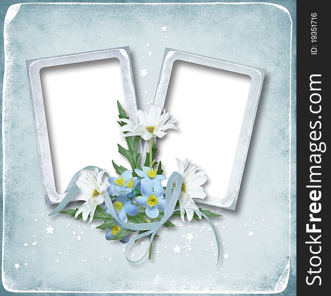 Photo Frame with flowers