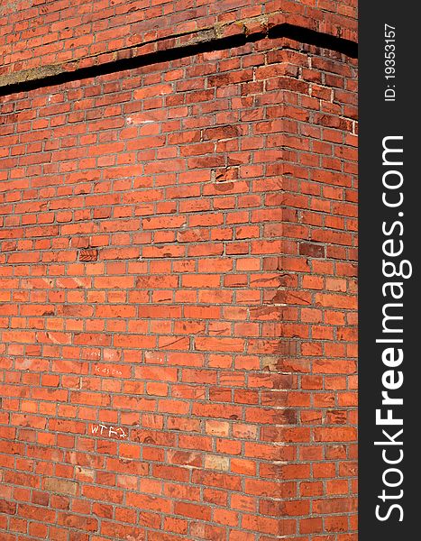 Red brick old wall background and texture